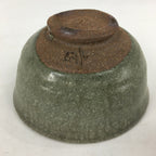 Japanese Ceramic Green Tea Bowl Vtg Chawan Boxed Pottery Tea Ceremony PX576