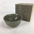 Japanese Ceramic Green Tea Bowl Vtg Chawan Boxed Pottery Tea Ceremony PX576