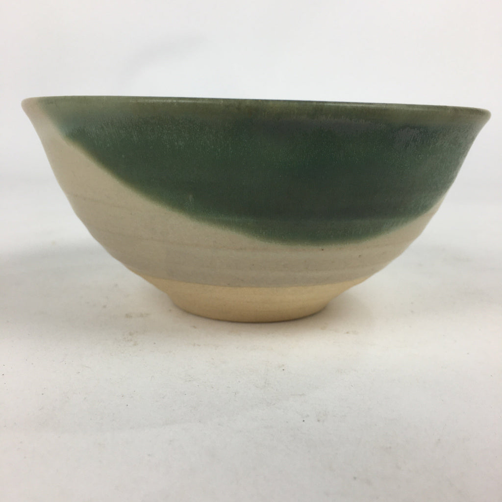 Japanese Ceramic Green Tea Bowl Vtg Chawan Boxed Pottery Tea Ceremony PX577