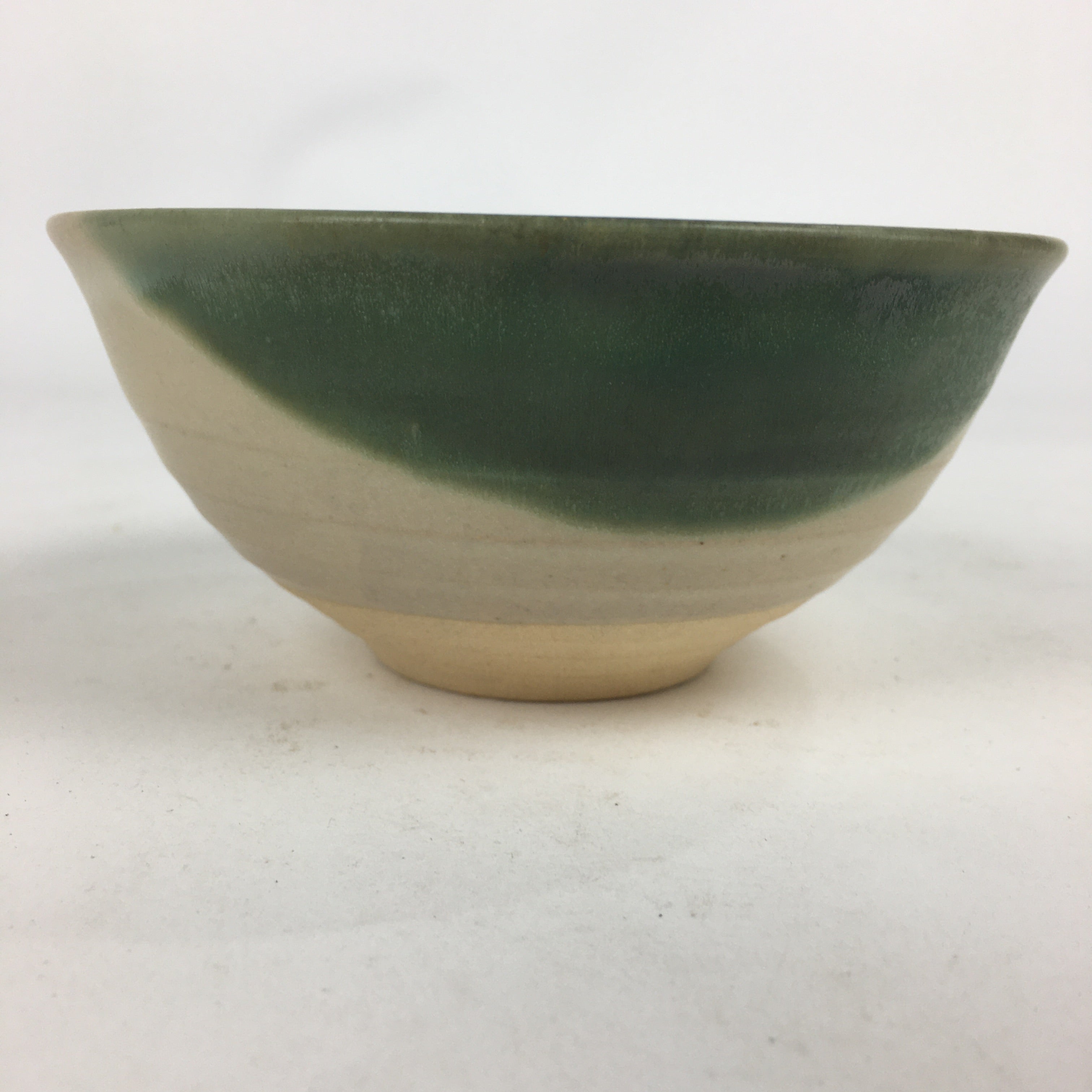 Japanese Ceramic Green Tea Bowl Vtg Chawan Boxed Pottery Tea Ceremony PX577