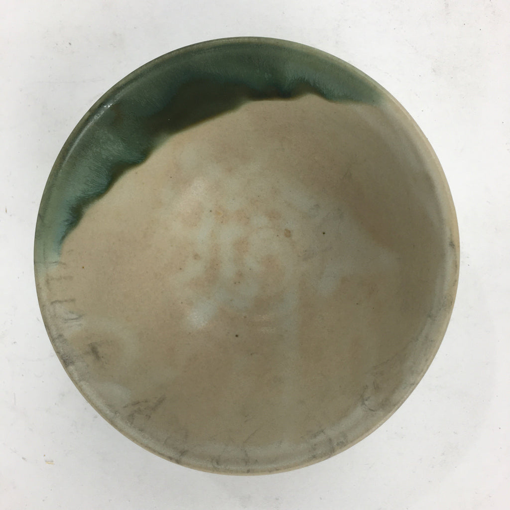 Japanese Ceramic Green Tea Bowl Vtg Chawan Boxed Pottery Tea Ceremony PX577