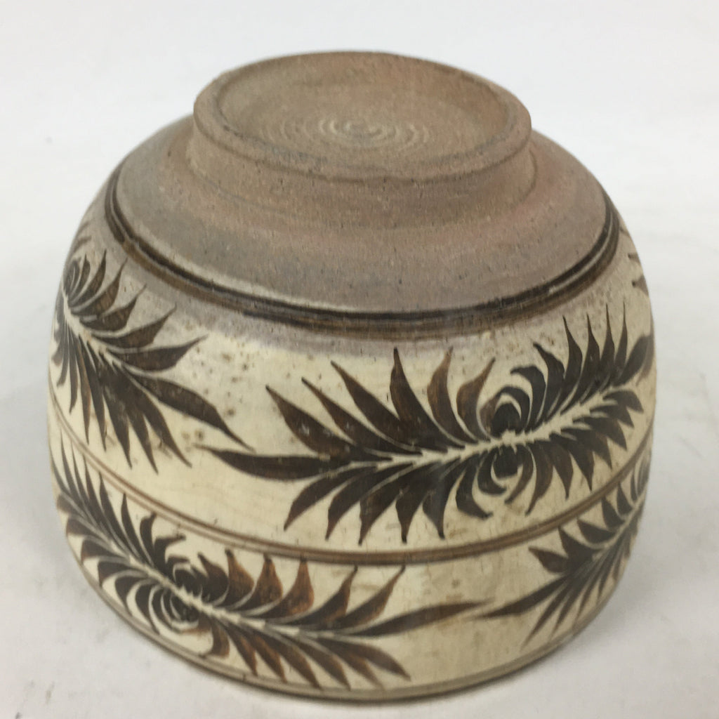 Japanese Ceramic Green Tea Bowl Vtg Chawan Boxed Pottery Tea Ceremony PX582