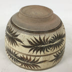 Japanese Ceramic Green Tea Bowl Vtg Chawan Boxed Pottery Tea Ceremony PX582