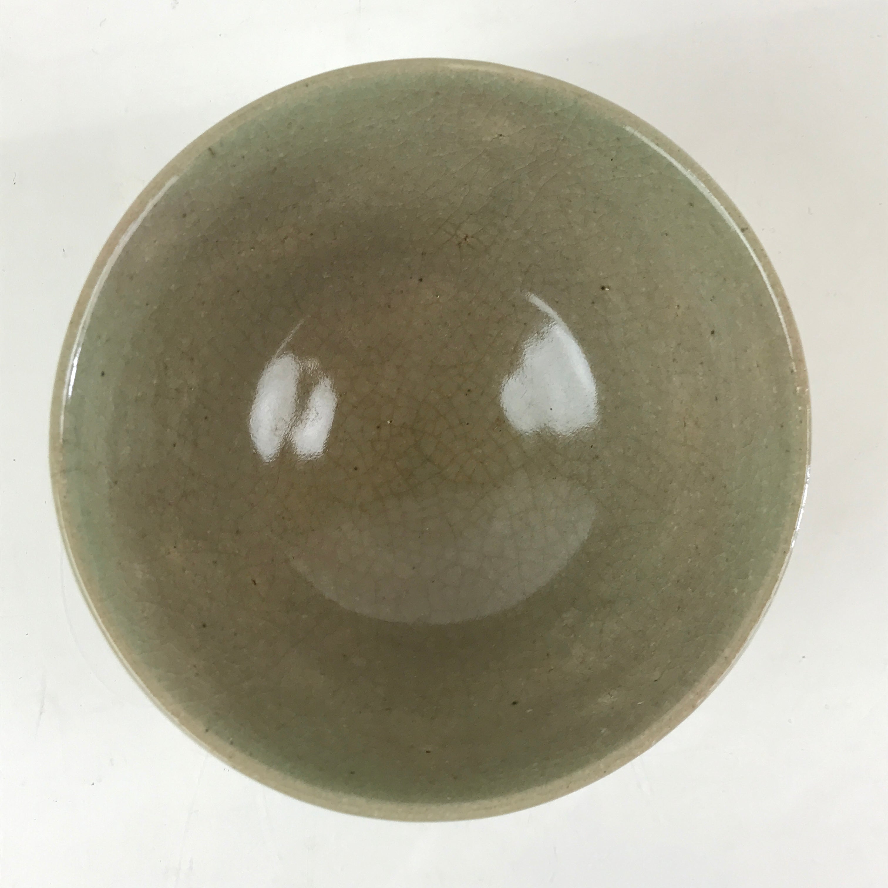 Japanese Ceramic Green Tea Bowl Vtg Chawan Tea Ceremony Matcha Crane GTB970