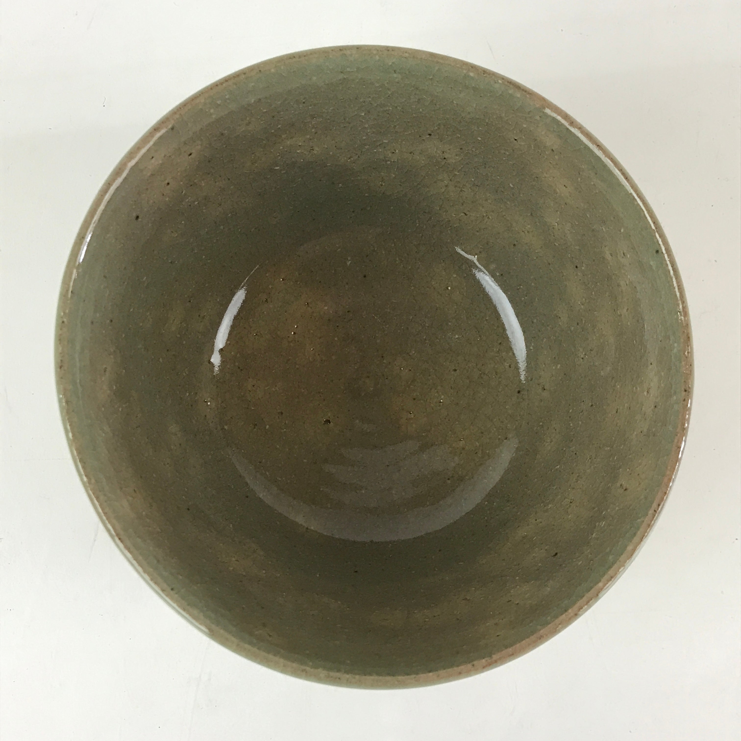 Japanese Ceramic Green Tea Bowl Vtg Chawan Tea Ceremony Matcha Crane GTB971