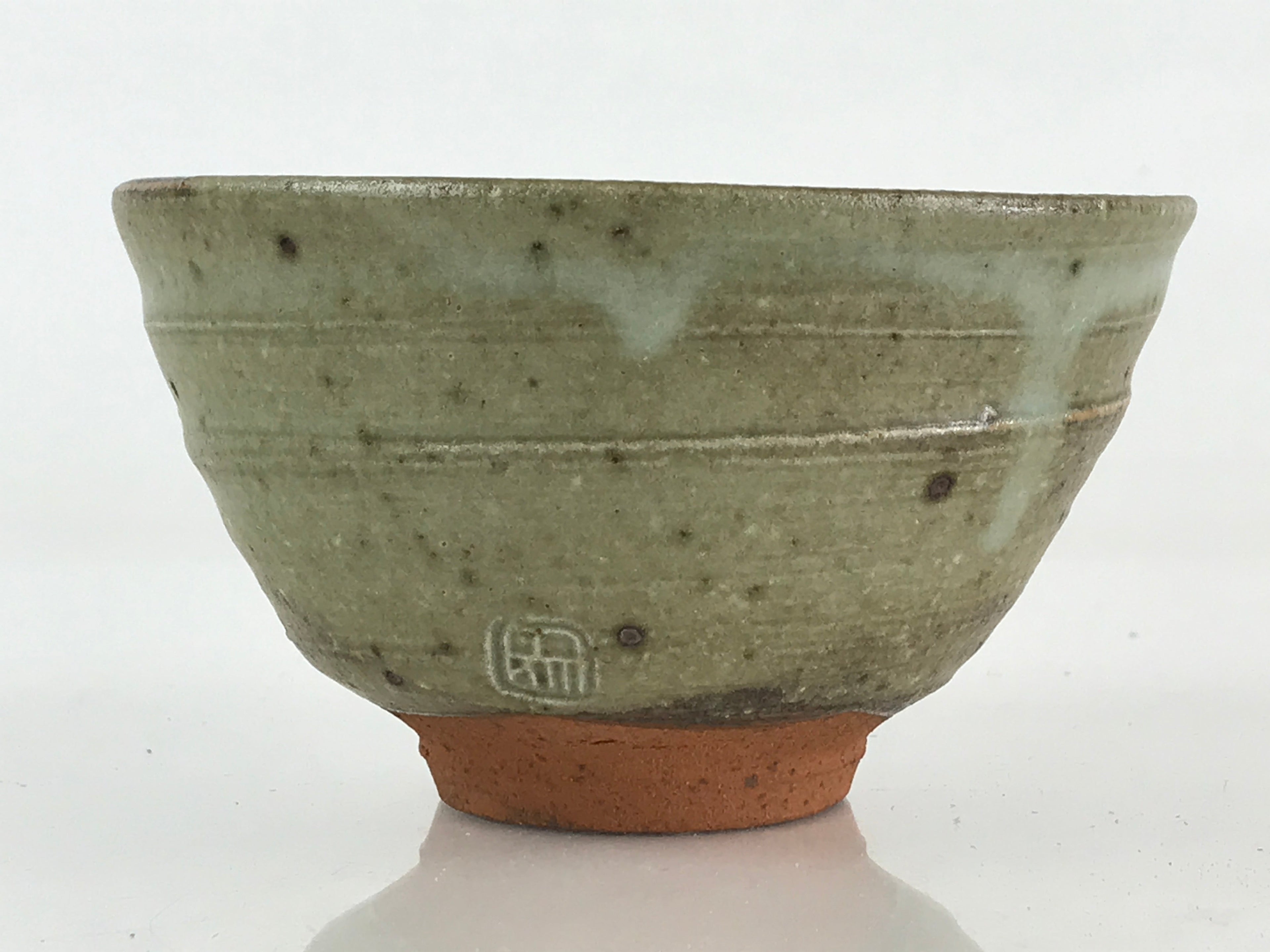 Japanese Ceramic Green Tea Bowl Vtg Chawan Tea Ceremony Matcha GTB957