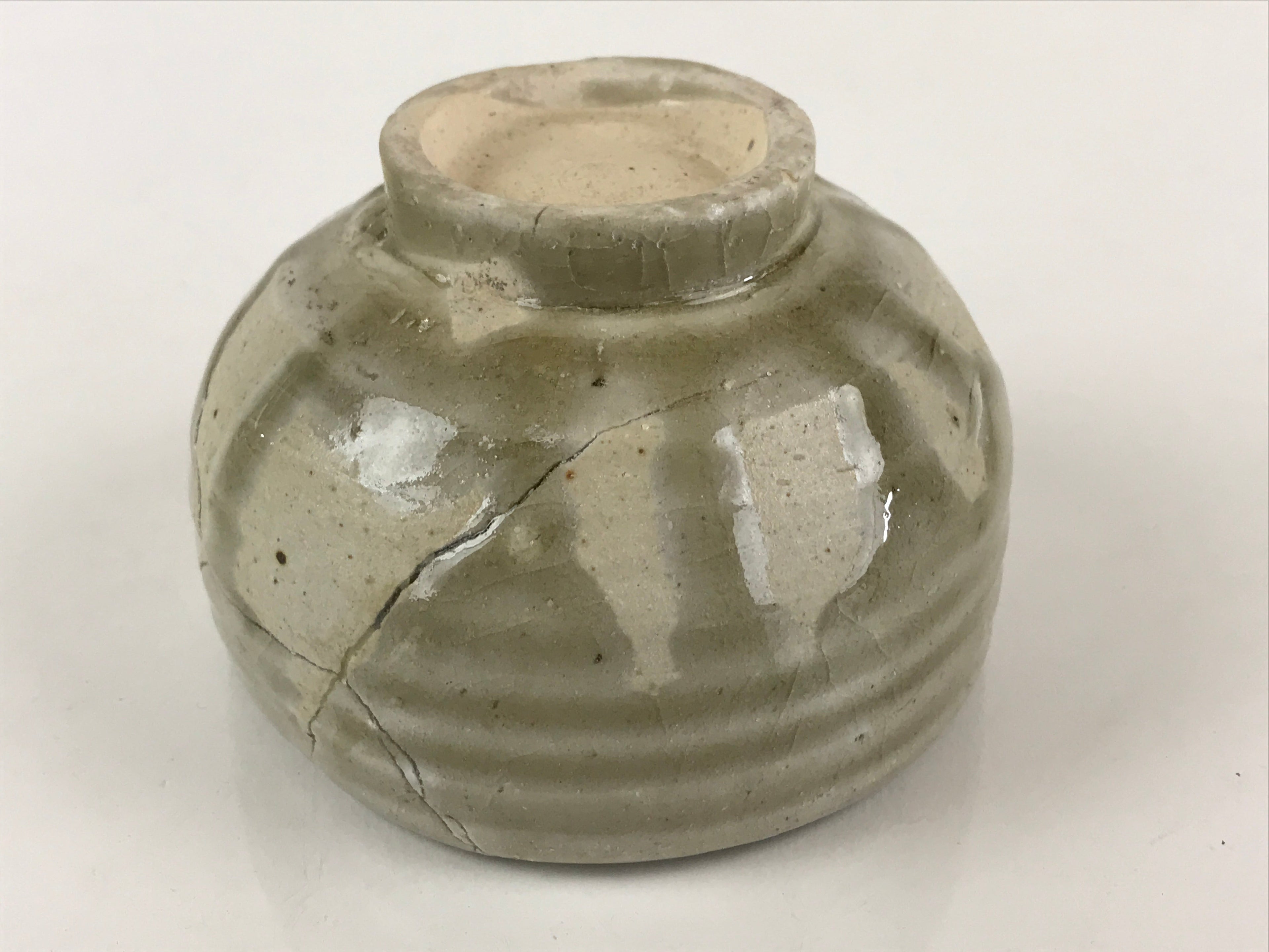 Japanese Ceramic Green Tea Bowl Vtg Chawan Tea Ceremony Matcha GTB975