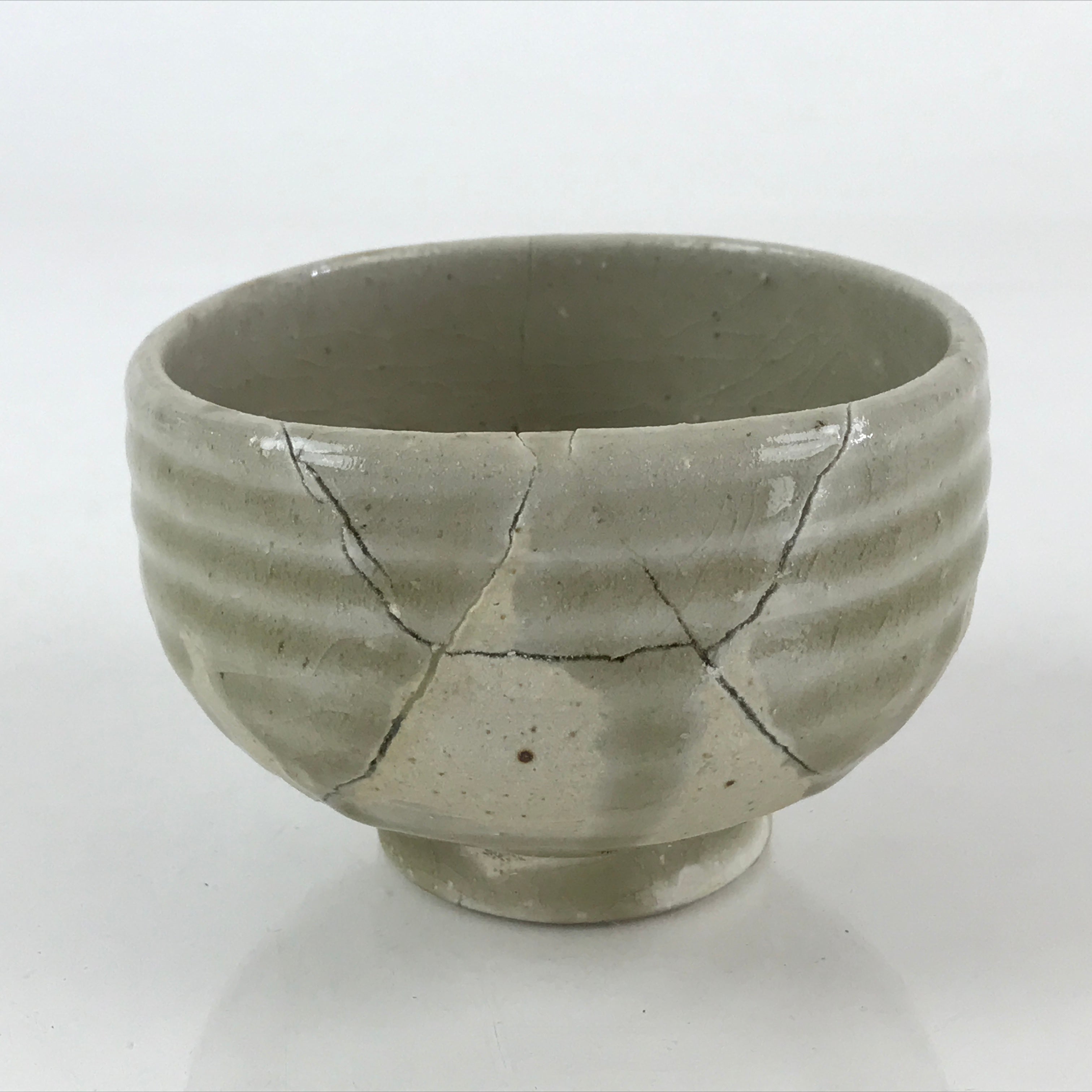 Japanese Ceramic Green Tea Bowl Vtg Chawan Tea Ceremony Matcha GTB975