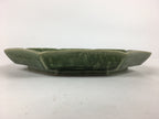 Japanese Ceramic Green glaze Plate Vtg Octagon Shape Sara Plants PP906