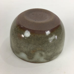 Japanese Ceramic Hagi Ware Sake Cup Vtg Guinomi Grey White Pottery GU974