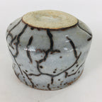 Japanese Ceramic Hagi Ware Sake Cup Vtg Guinomi Ochoko White Glaze GU907