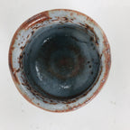 Japanese Ceramic Hagi Ware Sake Cup Vtg Guinomi Ochoko White Glaze GU908