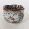 Japanese Ceramic Hagi Ware Sake Cup Vtg Guinomi Ochoko White Glaze GU908