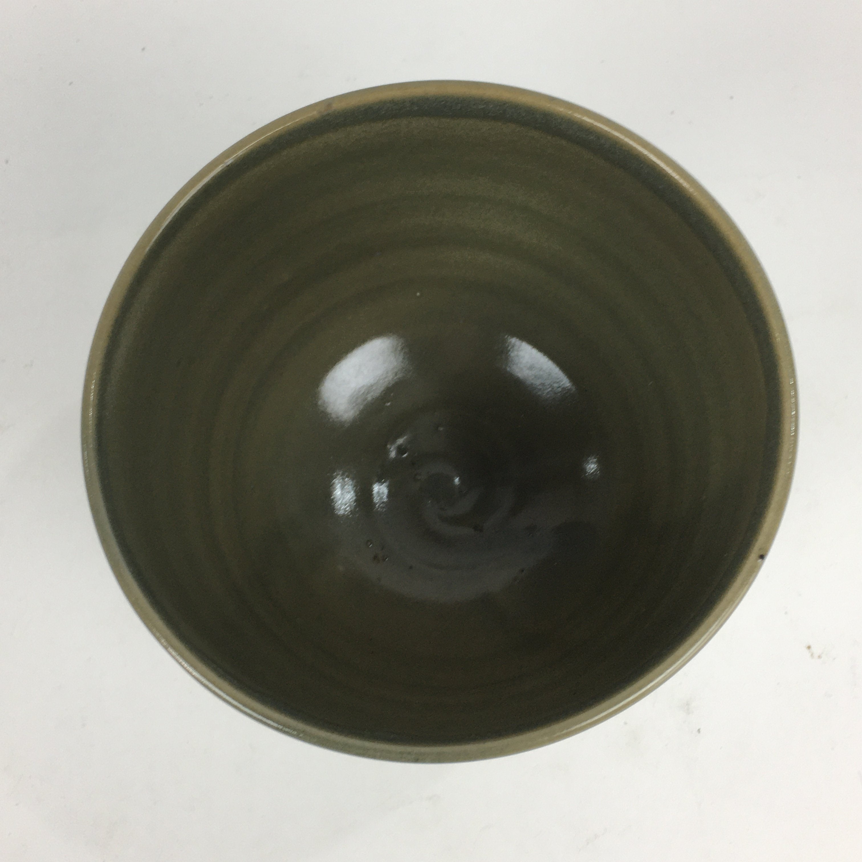 Japanese Ceramic Hagi Ware Tea Ceremony Bowl Vtg Chawan Gray Pottery GTB788