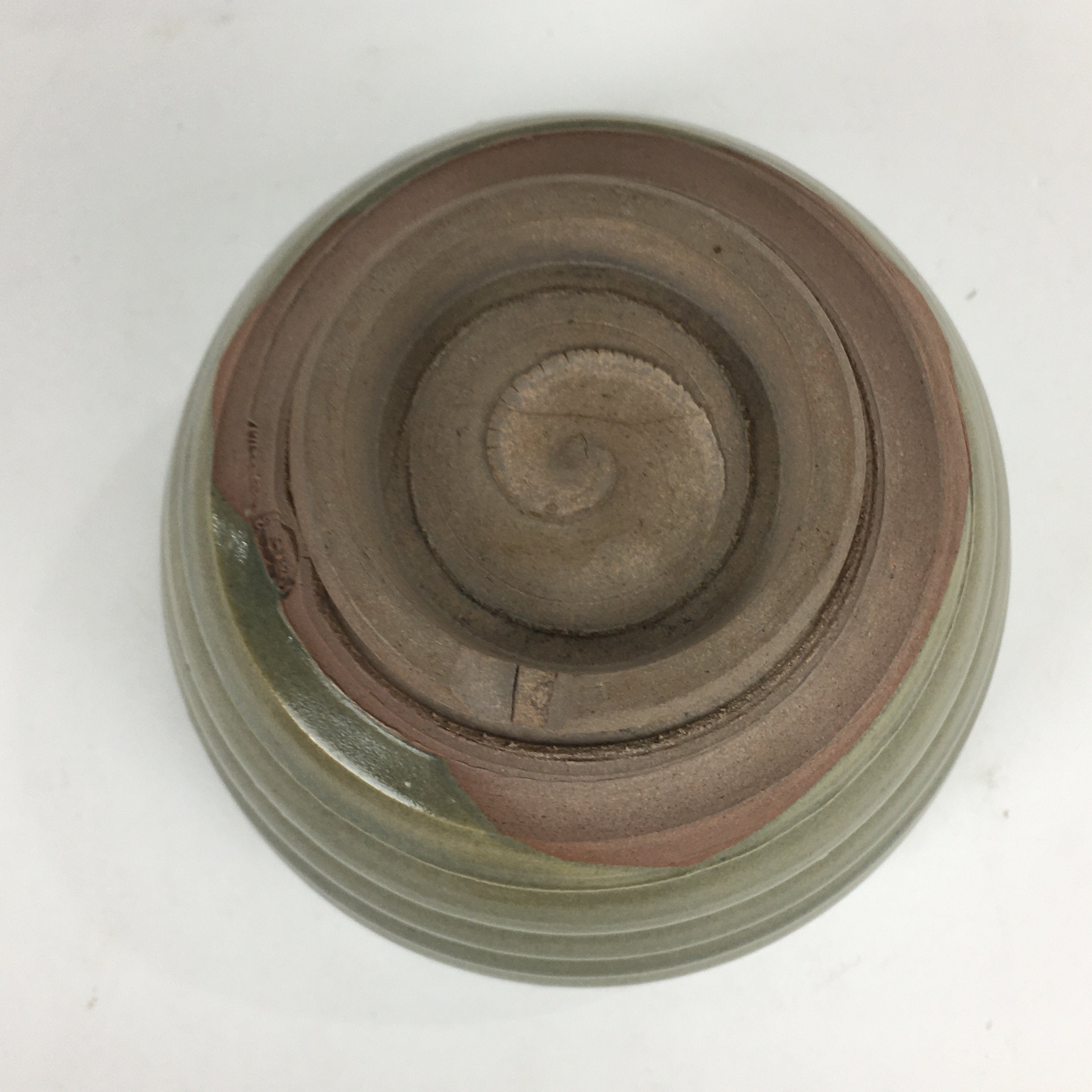 Japanese Ceramic Hagi Ware Tea Ceremony Bowl Vtg Chawan Gray Pottery GTB788