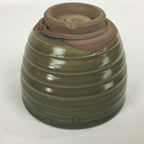 Japanese Ceramic Hagi Ware Tea Ceremony Bowl Vtg Chawan Gray Pottery GTB788