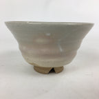 Japanese Ceramic Hagi Ware Tea Ceremony Bowl Vtg Chawan White Pottery GTB807