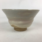 Japanese Ceramic Hagi Ware Tea Ceremony Bowl Vtg Chawan White Pottery GTB807