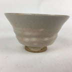 Japanese Ceramic Hagi Ware Tea Ceremony Bowl Vtg Chawan White Pottery GTB807