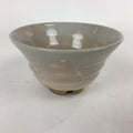 Japanese Ceramic Hagi Ware Tea Ceremony Bowl Vtg Chawan White Pottery GTB807
