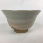 Japanese Ceramic Hagi Ware Tea Ceremony Bowl Vtg Chawan White Pottery GTB808