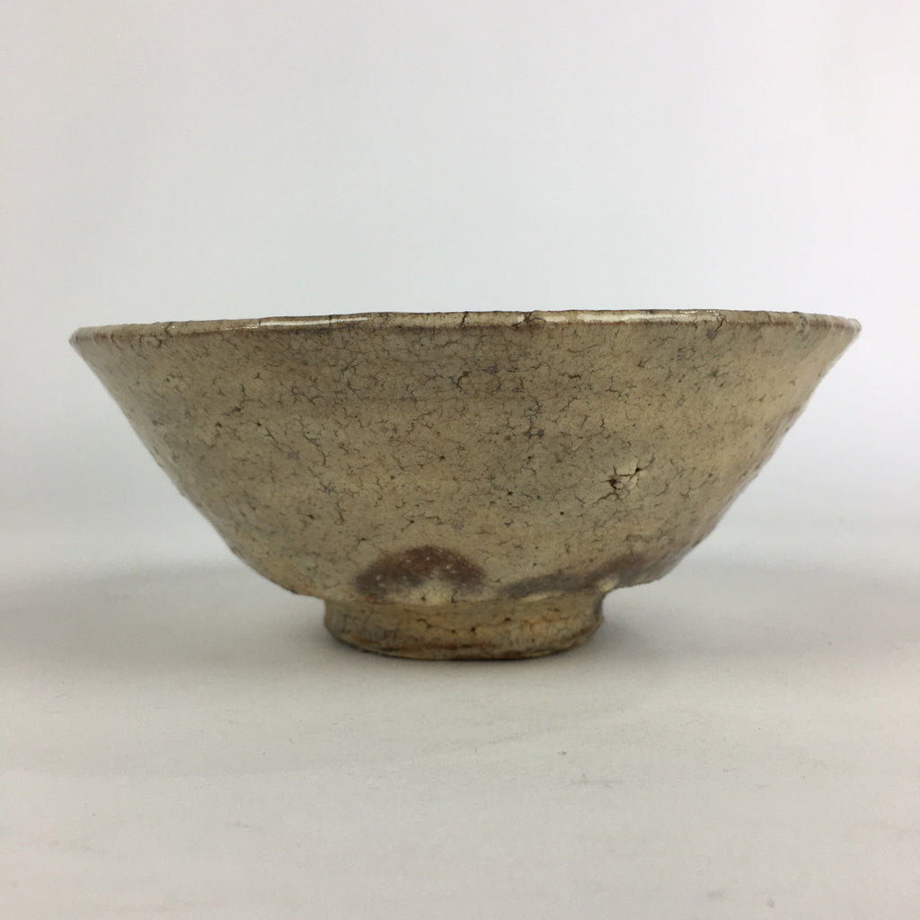 Japanese Ceramic Hagi Ware Tea Ceremony Green Tea Bowl Vtg Chawan GTB934