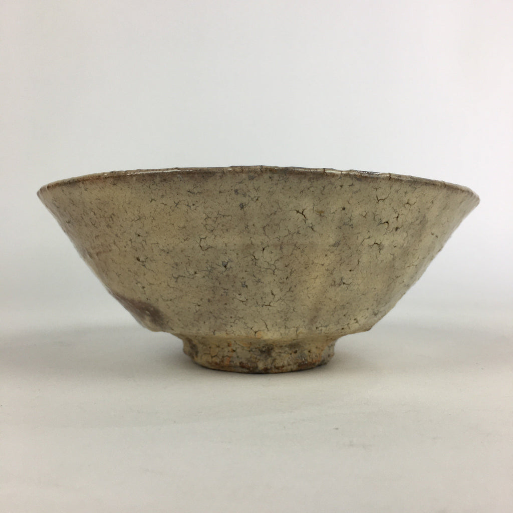 Japanese Ceramic Hagi Ware Tea Ceremony Green Tea Bowl Vtg Chawan GTB934