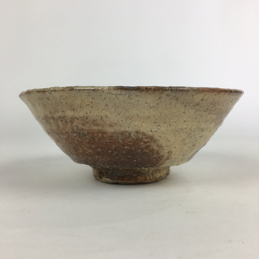 Japanese Ceramic Hagi Ware Tea Ceremony Green Tea Bowl Vtg Chawan GTB934