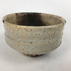 Japanese Ceramic Hagi Ware Tea Ceremony Green Tea Bowl Vtg White Chawan GTB833