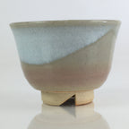 Japanese Ceramic Hagi Ware Teacup Yunomi Vtg White Glaze Sencha TC312