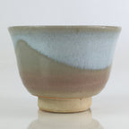 Japanese Ceramic Hagi Ware Teacup Yunomi Vtg White Glaze Sencha TC312