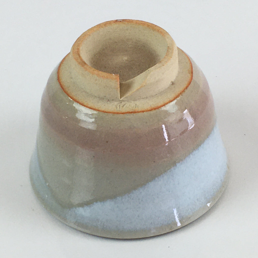 Japanese Ceramic Hagi Ware Teacup Yunomi Vtg White Glaze Sencha TC312