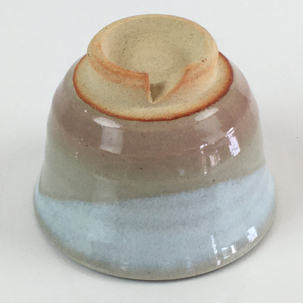 Japanese Ceramic Hagi Ware Teacup Yunomi Vtg White Glaze Sencha TC313
