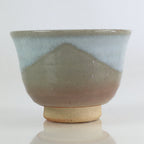 Japanese Ceramic Hagi Ware Teacup Yunomi Vtg White Glaze Sencha TC313