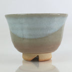 Japanese Ceramic Hagi Ware Teacup Yunomi Vtg White Glaze Sencha TC313
