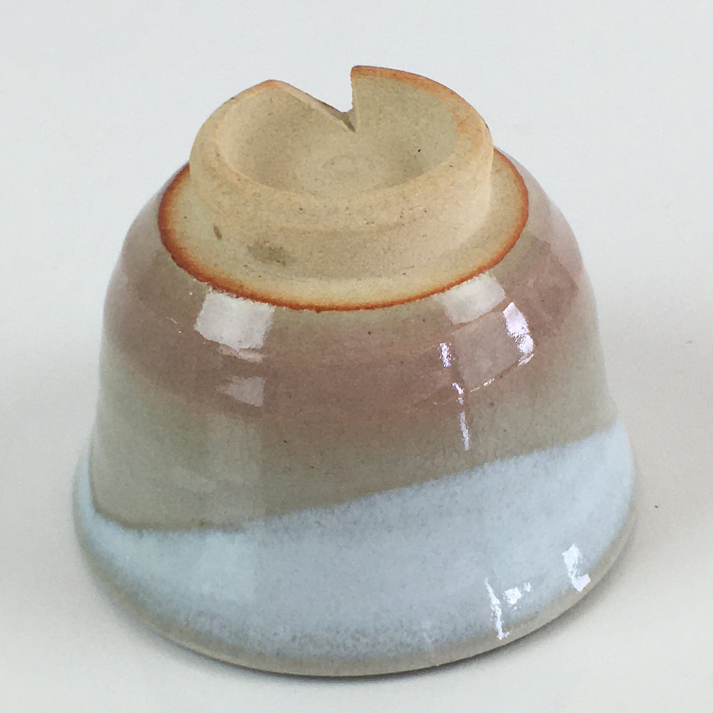 Japanese Ceramic Hagi Ware Teacup Yunomi Vtg White Glaze Sencha TC313
