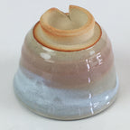 Japanese Ceramic Hagi Ware Teacup Yunomi Vtg White Glaze Sencha TC314