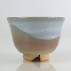 Japanese Ceramic Hagi Ware Teacup Yunomi Vtg White Glaze Sencha TC314