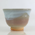 Japanese Ceramic Hagi Ware Teacup Yunomi Vtg White Glaze Sencha TC314