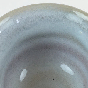 Japanese Ceramic Hagi Ware Teacup Yunomi Vtg White Glaze Sencha TC314