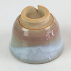 Japanese Ceramic Hagi Ware Teacup Yunomi Vtg White Glaze Sencha TC315