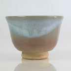 Japanese Ceramic Hagi Ware Teacup Yunomi Vtg White Glaze Sencha TC315