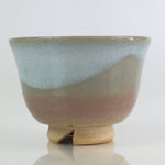 Japanese Ceramic Hagi Ware Teacup Yunomi Vtg White Glaze Sencha TC315