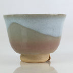 Japanese Ceramic Hagi Ware Teacup Yunomi Vtg White Glaze Sencha TC315
