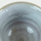 Japanese Ceramic Hagi Ware Teacup Yunomi Vtg White Glaze Sencha TC315