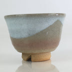 Japanese Ceramic Hagi Ware Teacup Yunomi Vtg White Glaze Sencha TC316
