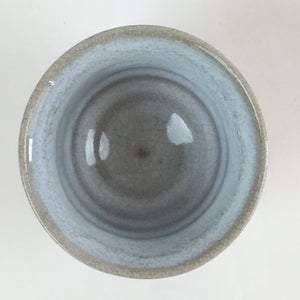 Japanese Ceramic Hagi Ware Teacup Yunomi Vtg White Glaze Sencha TC316