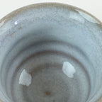 Japanese Ceramic Hagi Ware Teacup Yunomi Vtg White Glaze Sencha TC316