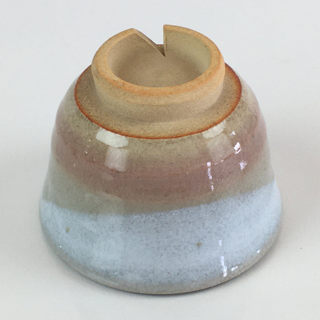 Japanese Ceramic Hagi Ware Teacup Yunomi Vtg White Glaze Sencha TC316