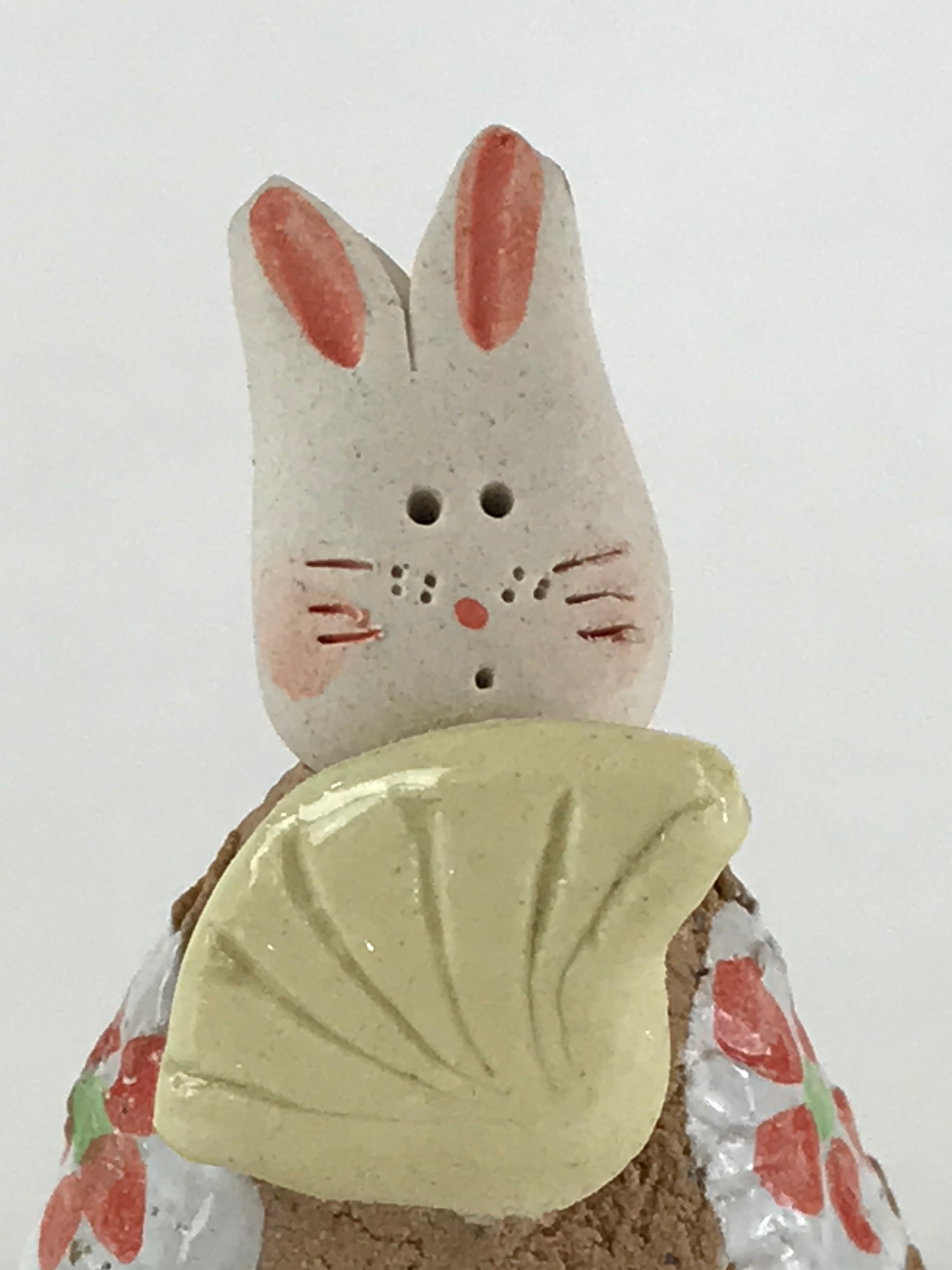 Japanese Ceramic Hina Doll Vtg Tsuchi-Bina Princess Girl's Day Festival KF596